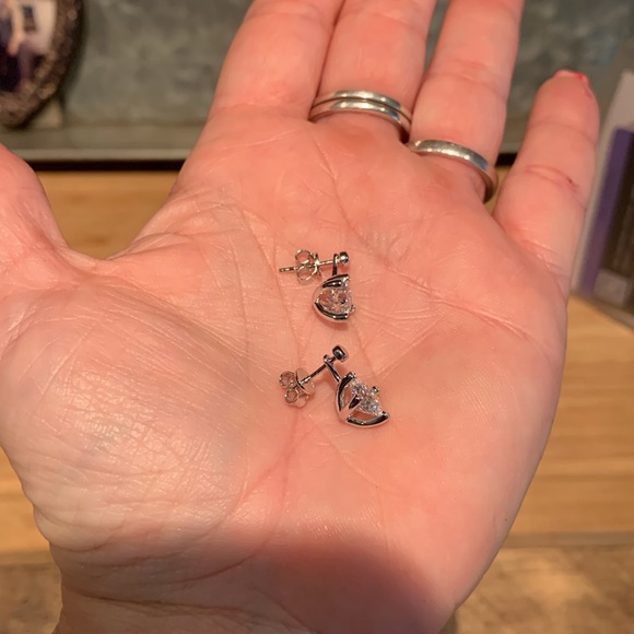 2 ctw Moissanite dangle earrings - Picture 4 of 6